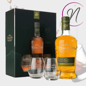 Whisky Tomatin écossais | Coffret 12 ans + 2 verres