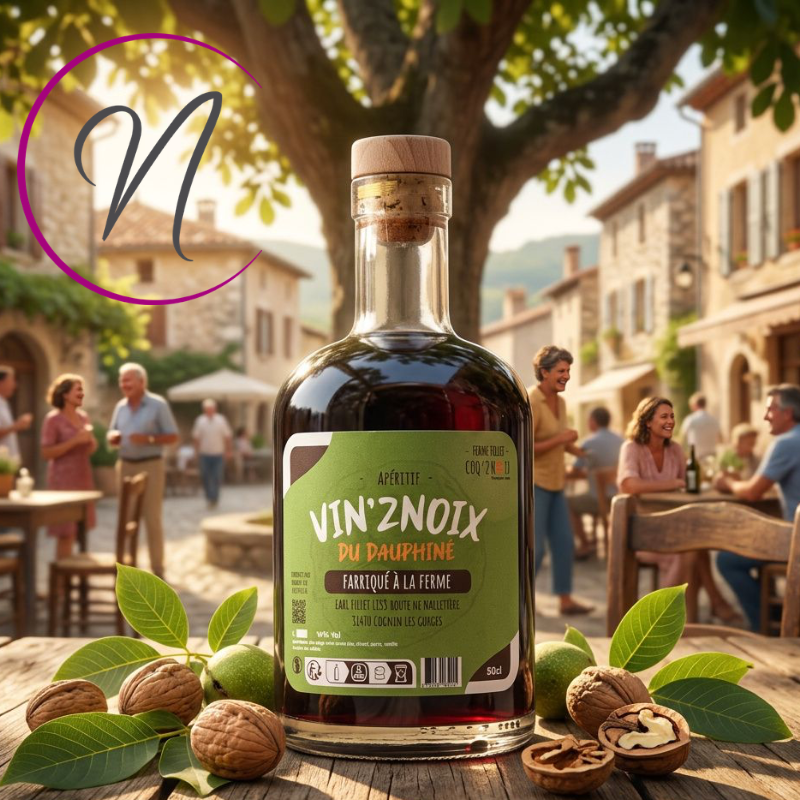 Vin de Noix - Vin'2 Noix du Dauphiné | Ferme Fillet | 14°-50cl