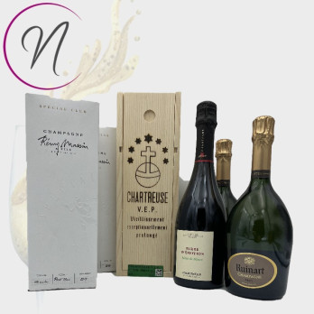 Lot prestige champagne et Chartreuse VEP